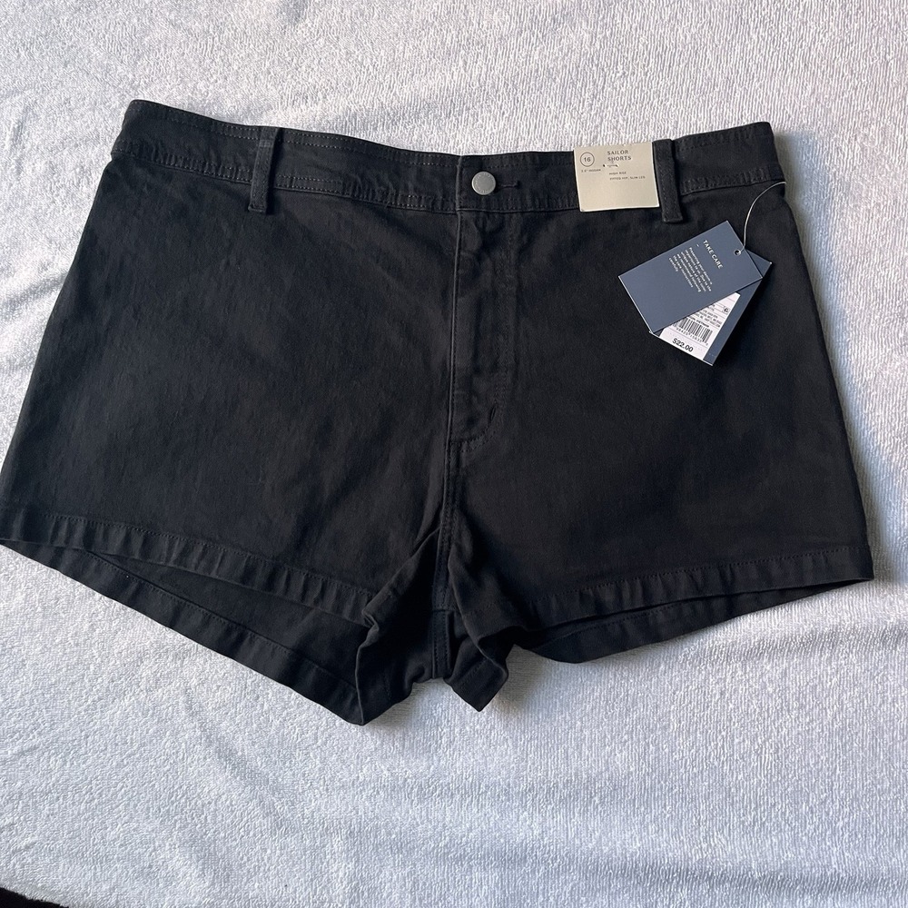 Universal Thread Black Sailor Shorts Womens Size 16‎ NEW!! NWT!!
